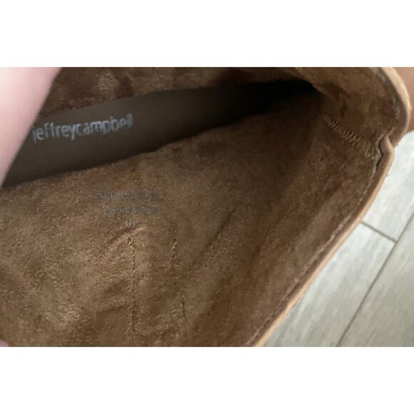 NEW Jeffrey Campbell Size 10 RIDIN Cowboy Ankle Boots Light Brown Chunky Heel - Picture 11 of 11